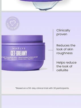 Maëlys Get-Dreamy Overnight Toning Body Whip — 200 ml